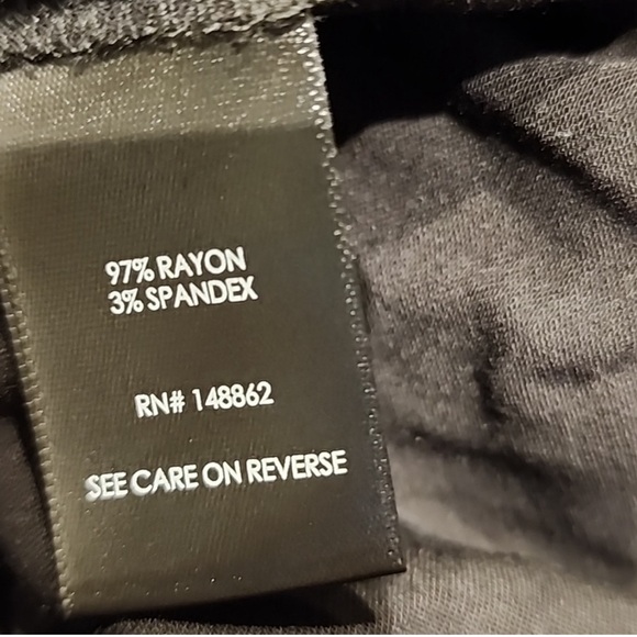 TORRID Abbey Soft Stretch Challis Top, Deep Black with Purple & Pink Floral - Picture 6 of 6